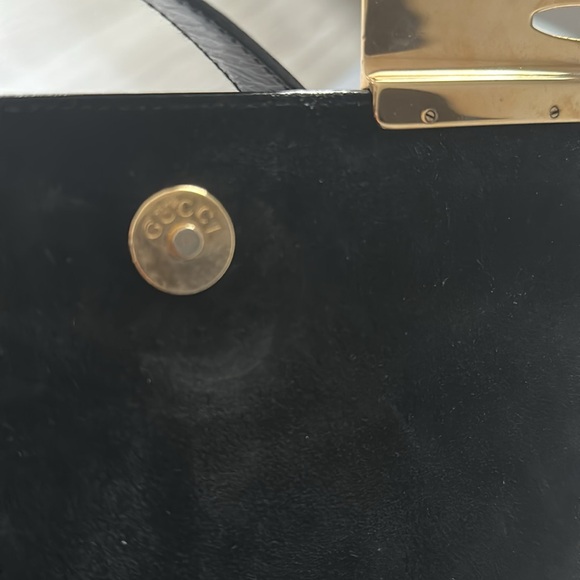 Black leather Gucci bag - Picture 3 of 5
